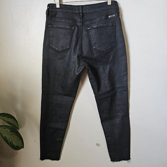 EUC LIKE NEW KANCAN BLACK 2 TONED RAW HEM HIGH RISE JEGGING SIZE 11 / 29 - Picture 2 of 16
